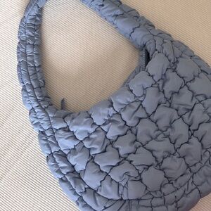 COS Light Blue Quilted Shoulder Bag